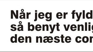 Når jeg er fyldt Når jeg er fyldt