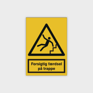 Forsigtig færdsel på trappe