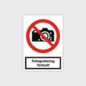 Fotografering forbudt