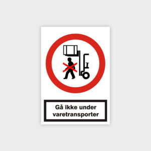 Gå ikke under varetransporter