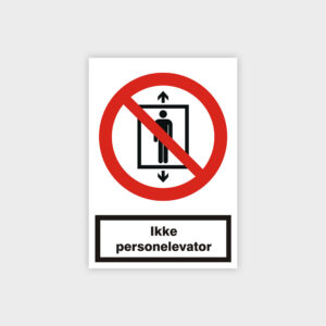 Ikke personelevator