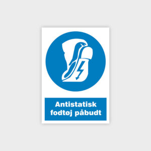 Antistatisk fodtøj påbudt