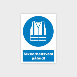 Sikkerhedsvest påbudt