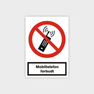 Mobiltelefon forbudt