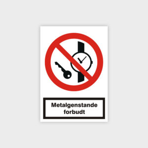 Metalgenstande forbudt