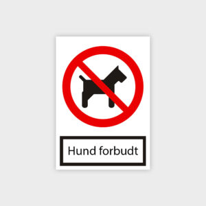 Hund forbudt