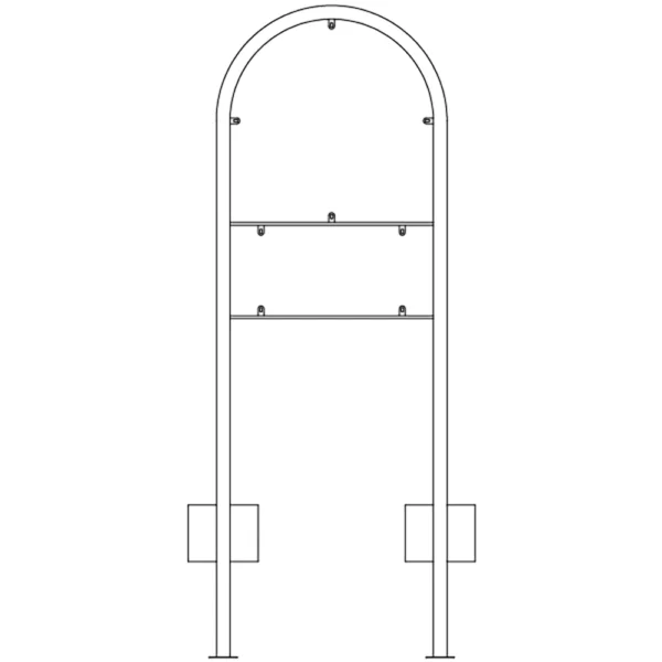 Galge lav Ø70 cm + 30x70 cm