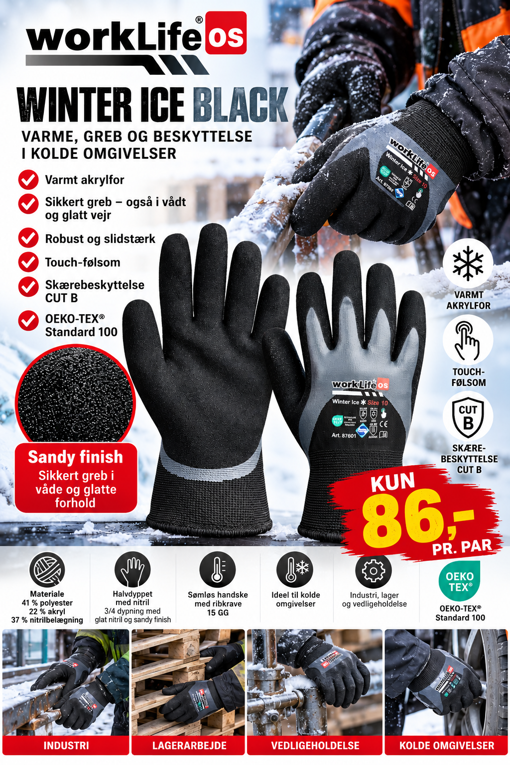 Worklife Winter Ice Black - Billede 2